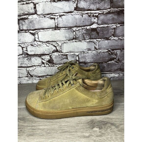 Birkenstock Brown Suede Lace Up Low Comfort Sneakers Shoes Women Sz 41EU/10M US - Picture 1 of 16